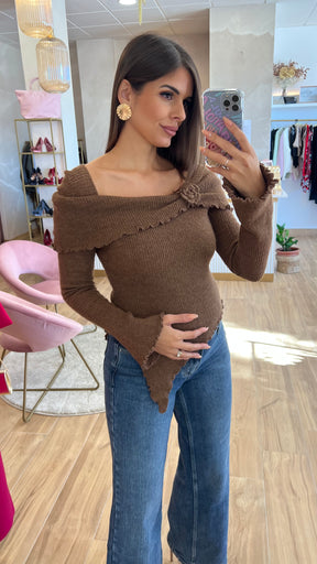 Jersey Asimétrico Flor