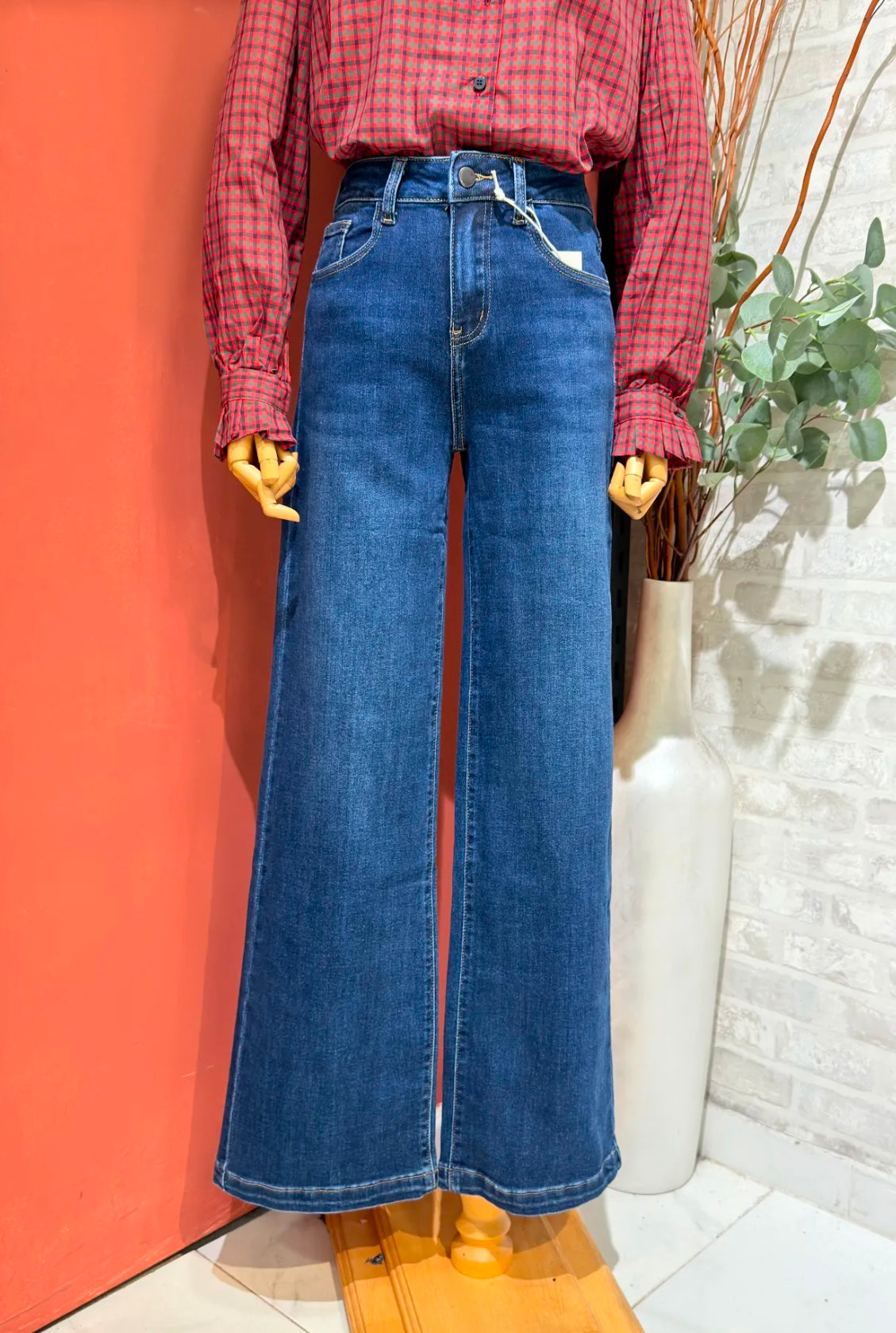 Pantalón Vaquero Wide Leg Elástico