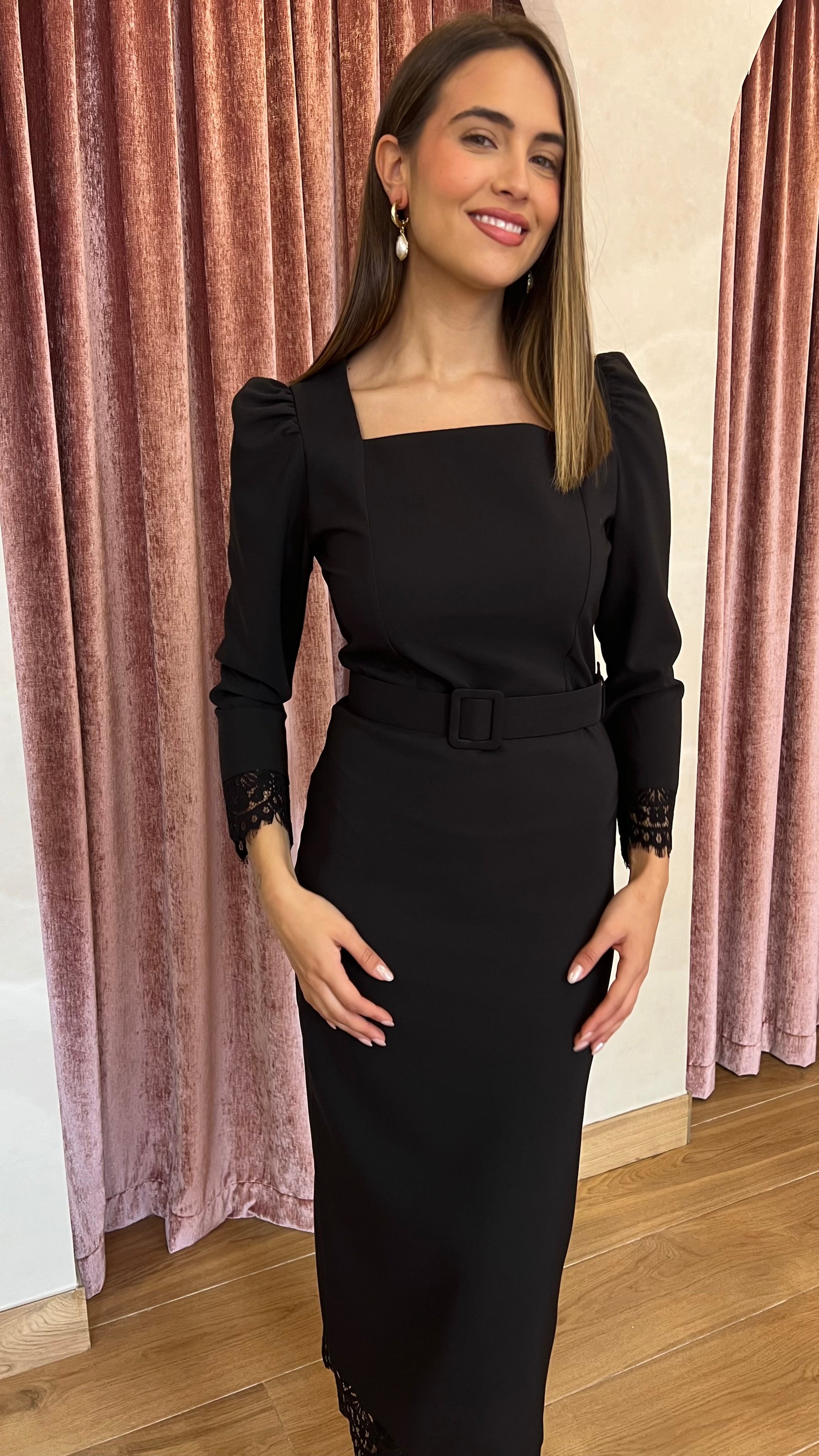Vestido Rosario Negro Mantilla “Made in Spain”