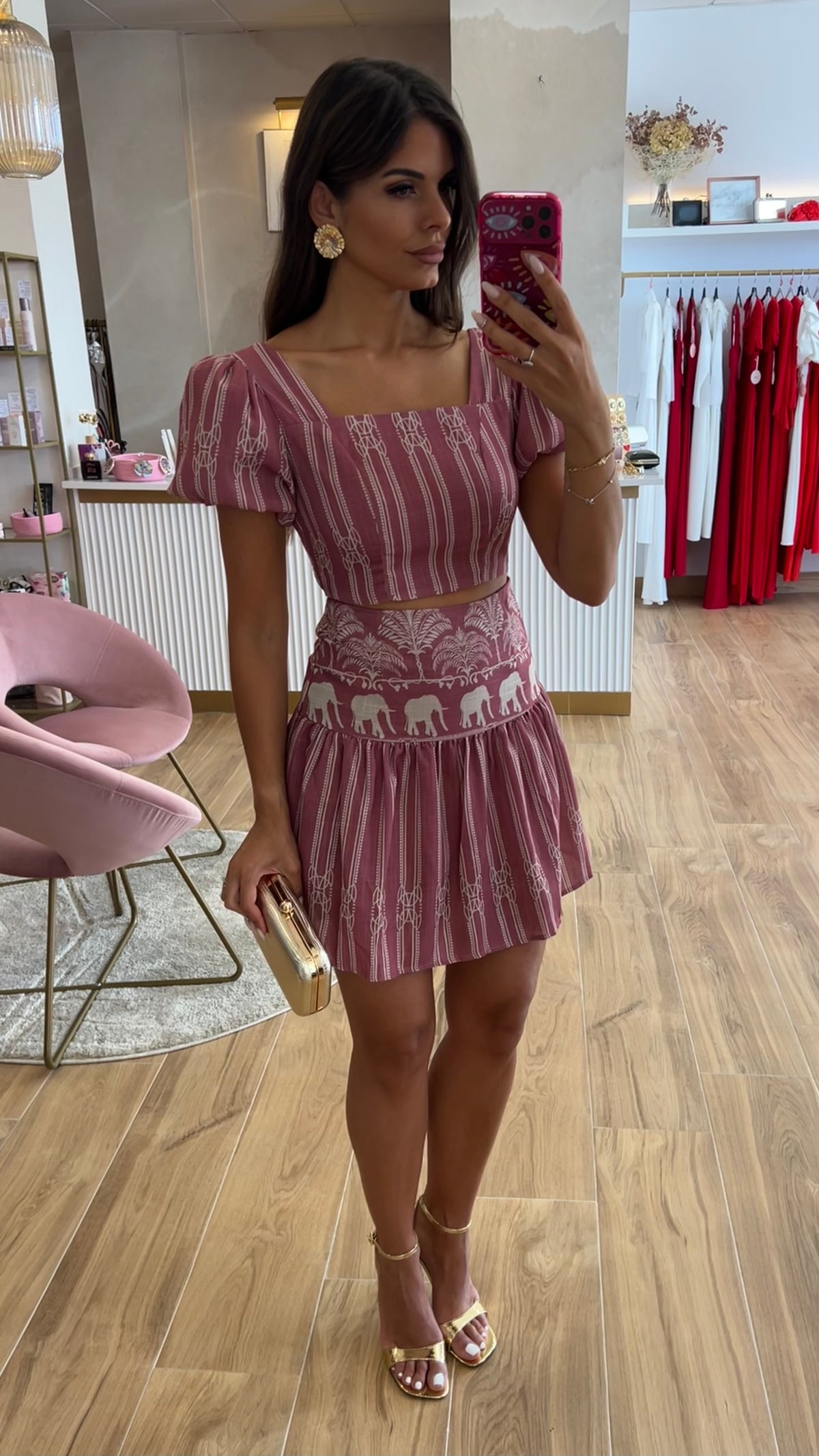 Conjunto Jaipur Rosa