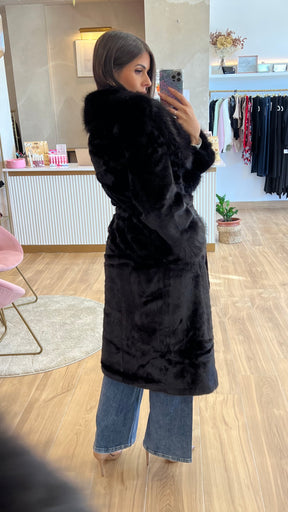 Abrigo Largo Negro Premium