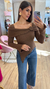 Jersey Asimétrico Flor