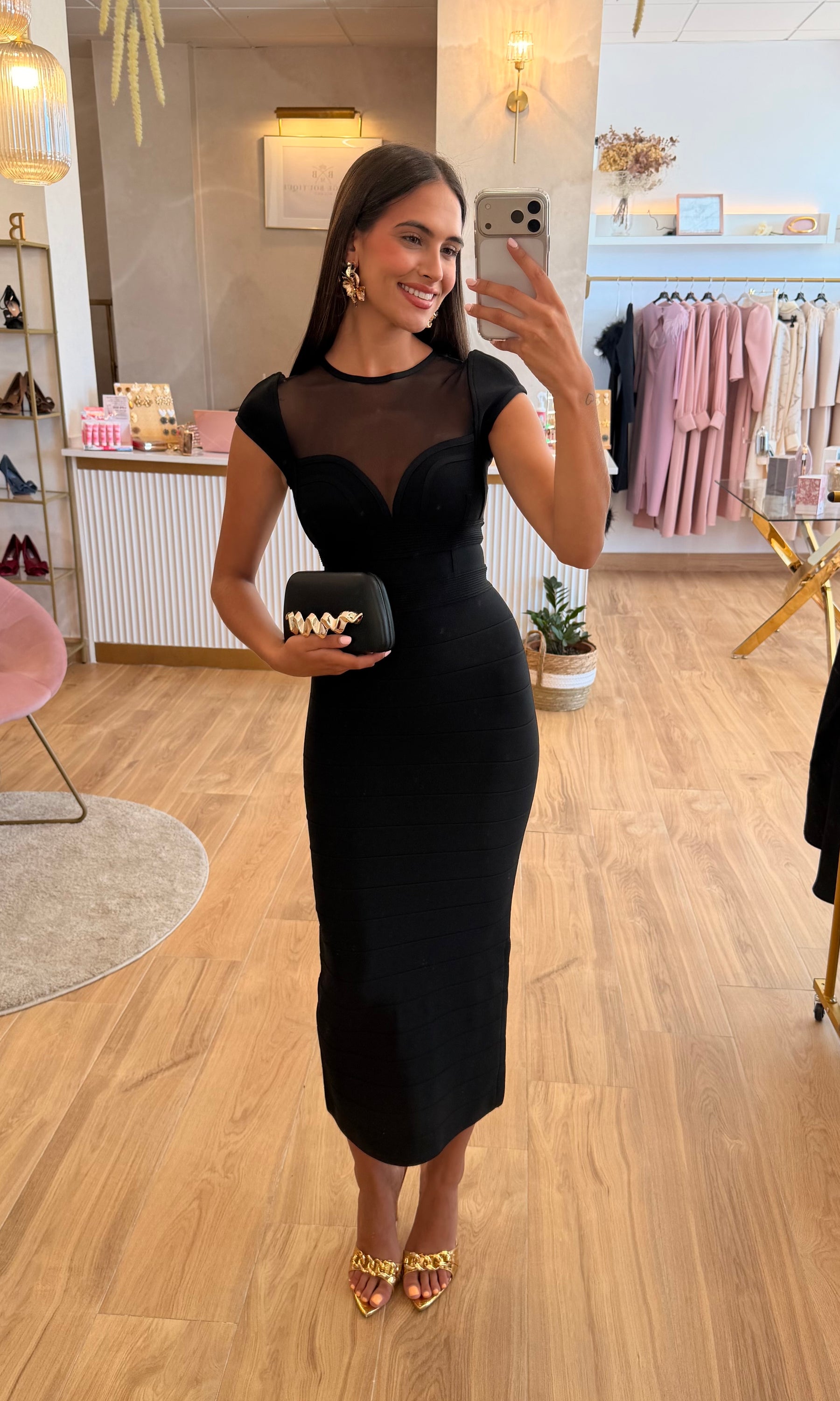 Vestido Bandage Charlotte Negro