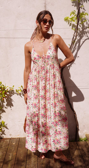 Vestido Rosa Floral