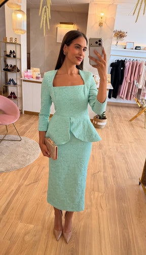 Vestido Rose Verde Agua “Made in Spain”