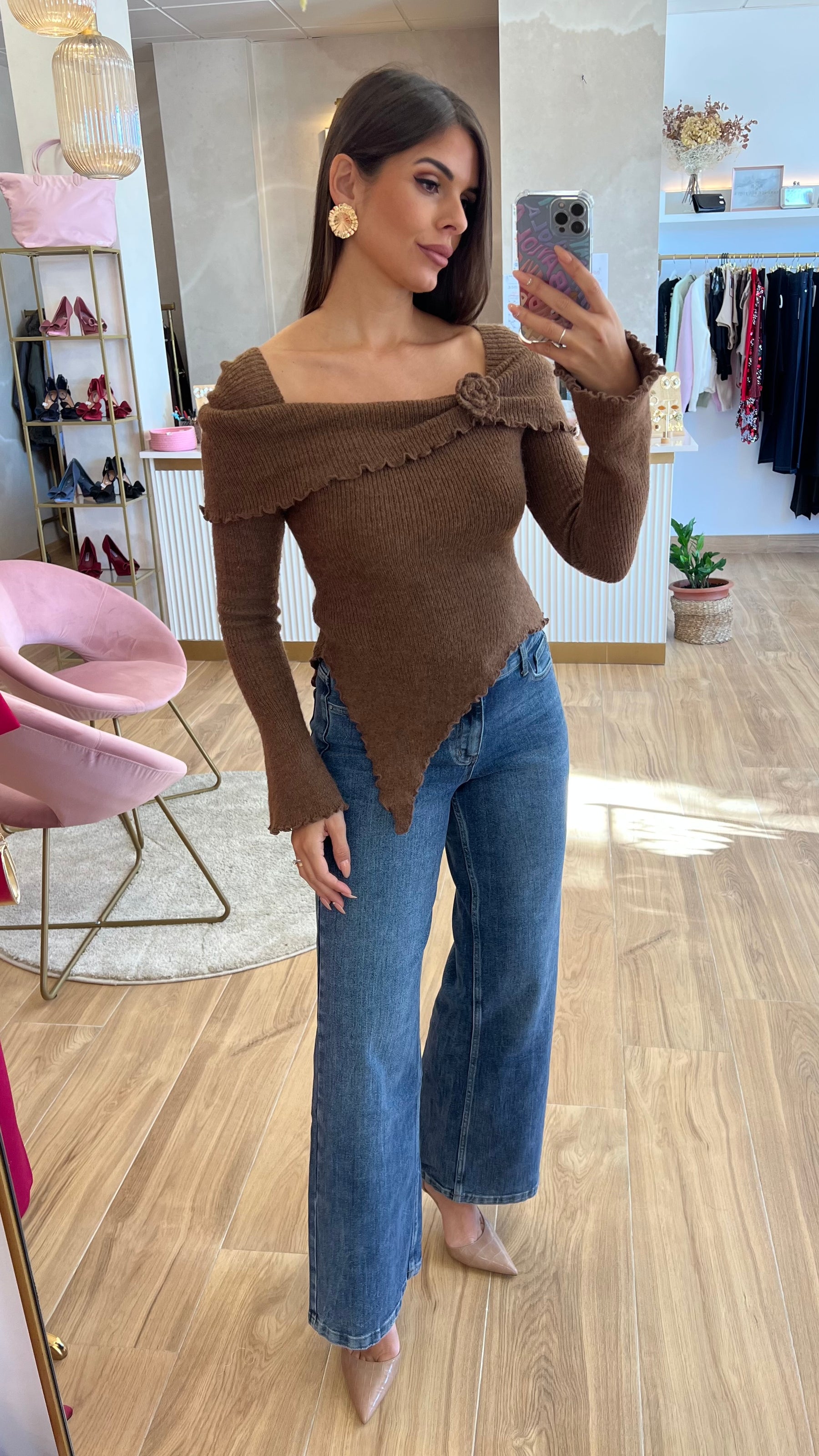 Jersey Asimétrico Flor