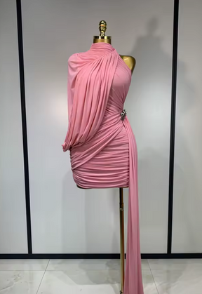 Vestido Draped Rosa