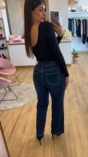 Pantalón Vaquero Wide Leg Elástico