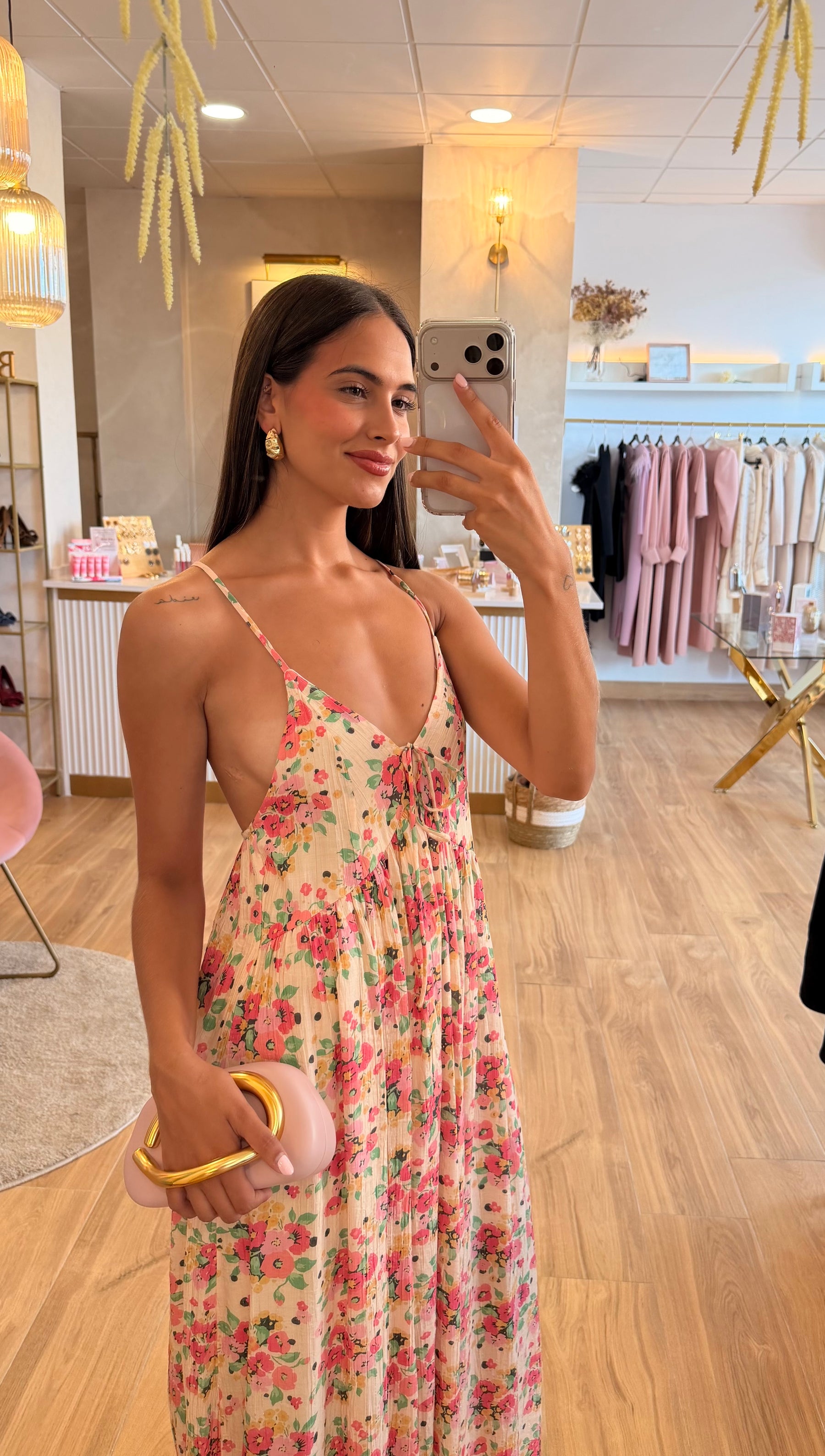 Vestido Rosa Floral