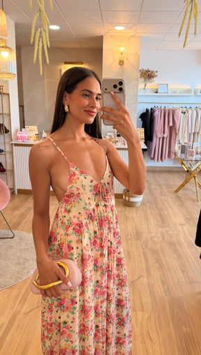 Vestido Rosa Floral