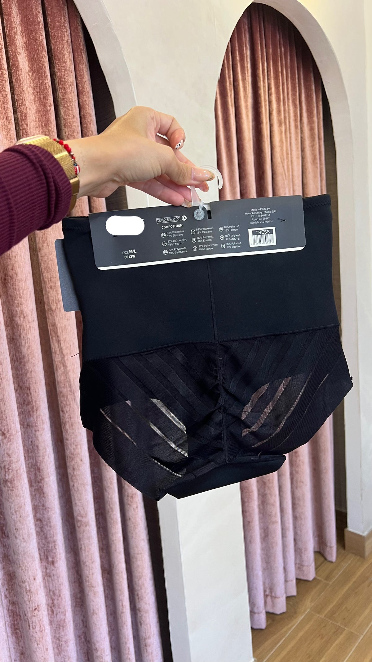 Braga Faja Marcación Cintura Negra