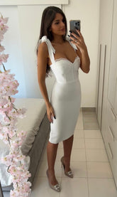 Vestido Bandage French Blanco