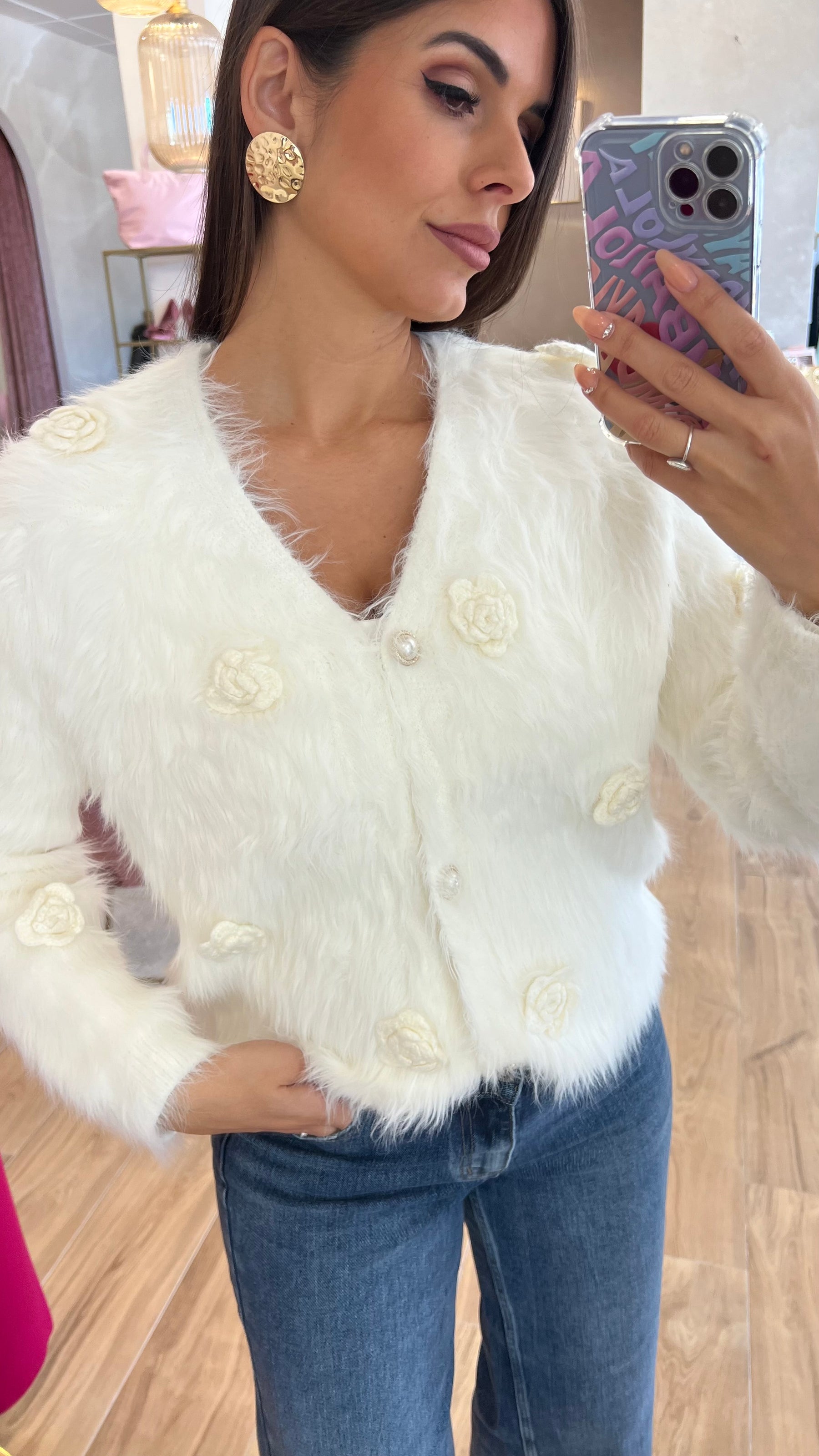 Rebeca Flores Blanca Premium