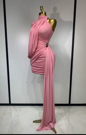 Vestido Draped Rosa