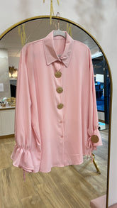 Camisa Botones Oro Rosa