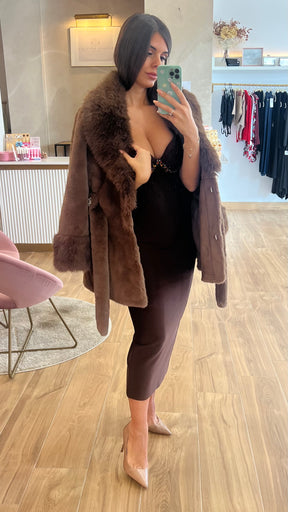 Vestido Bandage Valentina Chocolate