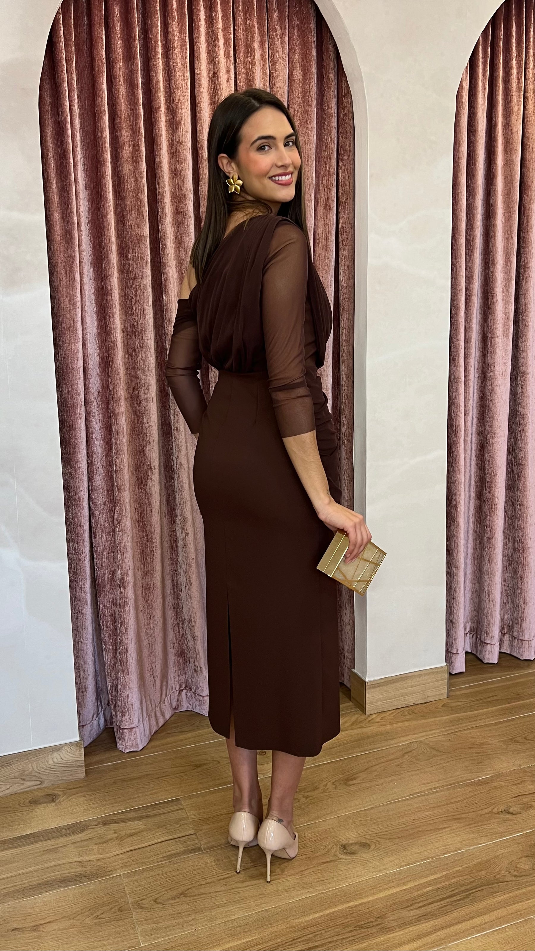 Vestido Soleil Marrón Chocolate “Made in Spain”