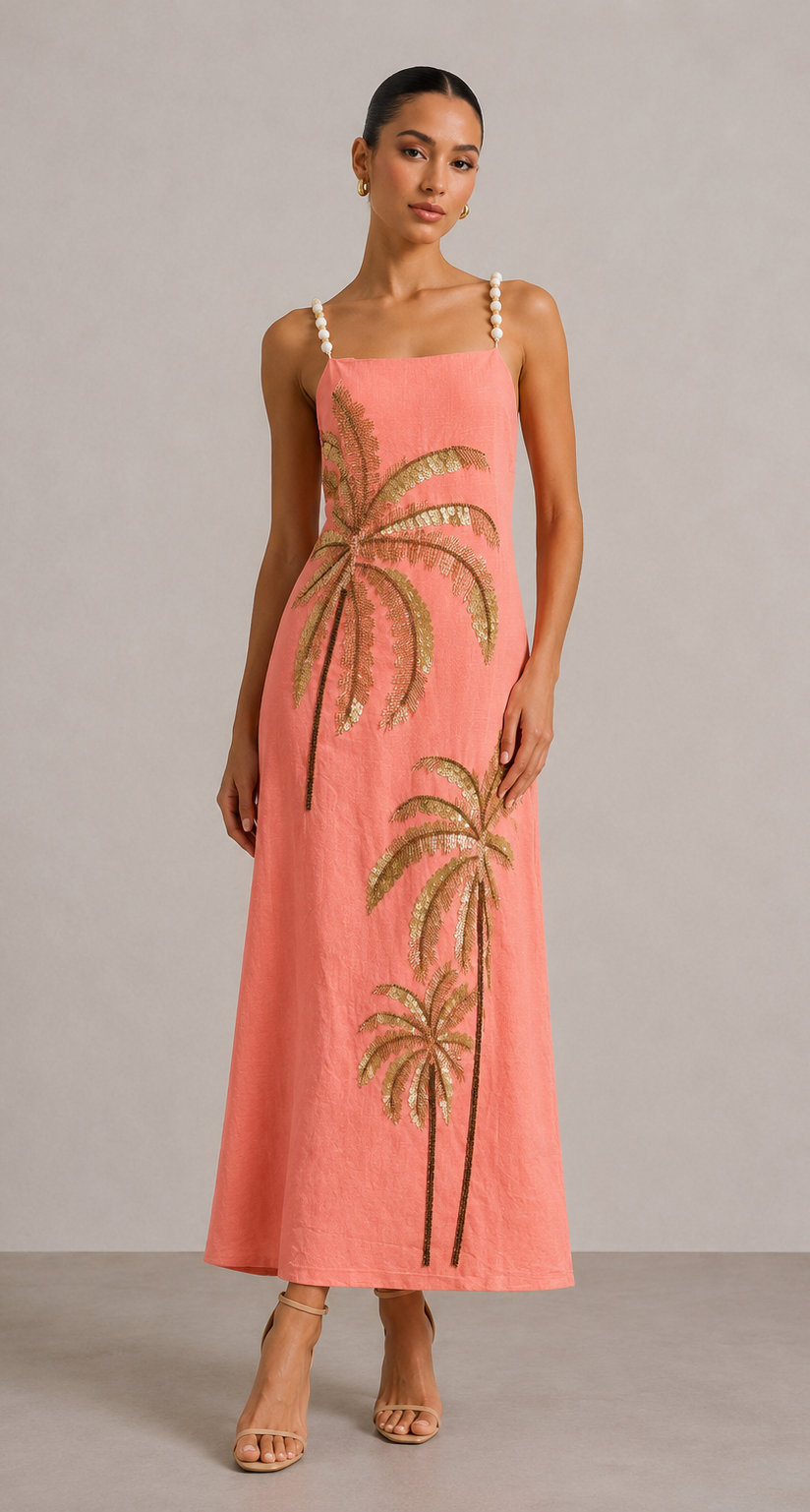 Vestido Coral Palmera