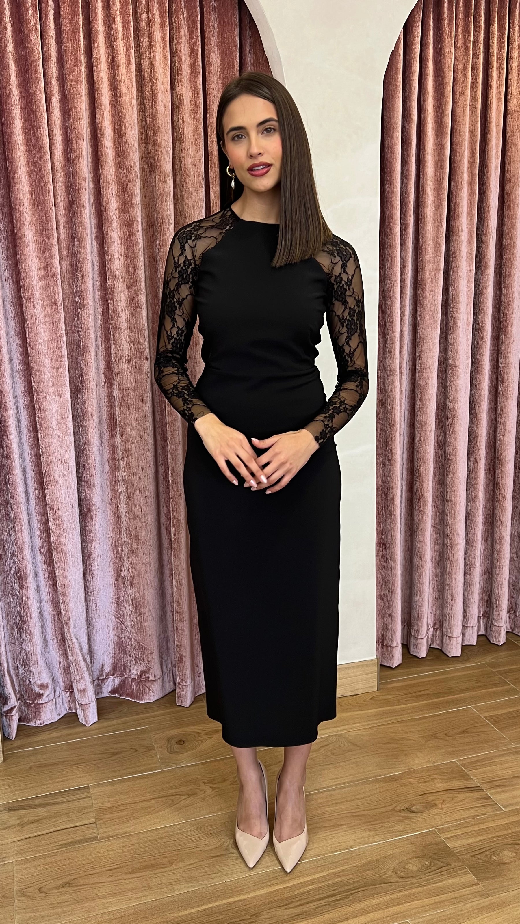 Vestido Regina Negro Mantilla “Made in Spain”