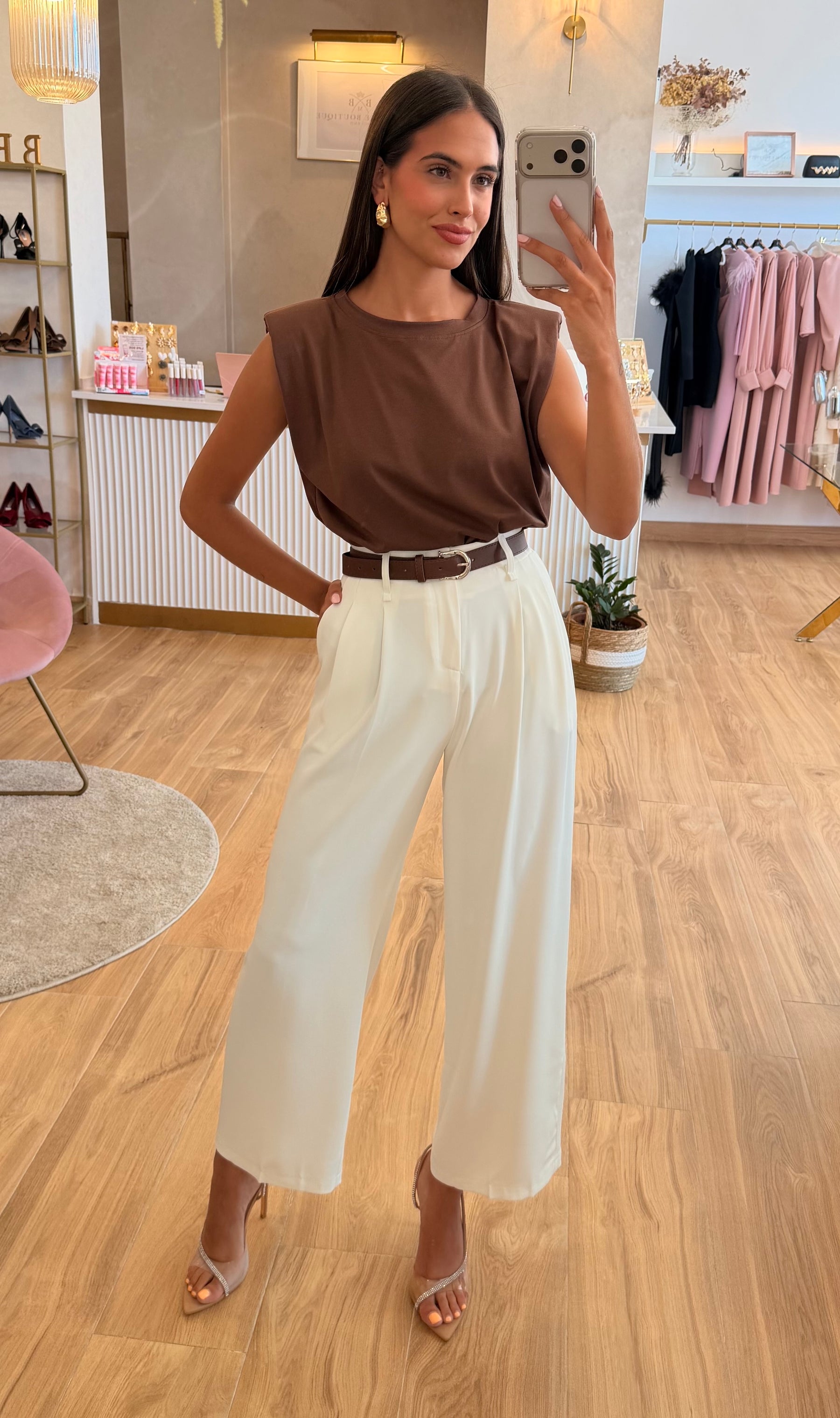 Pantalón Pinza Blanco