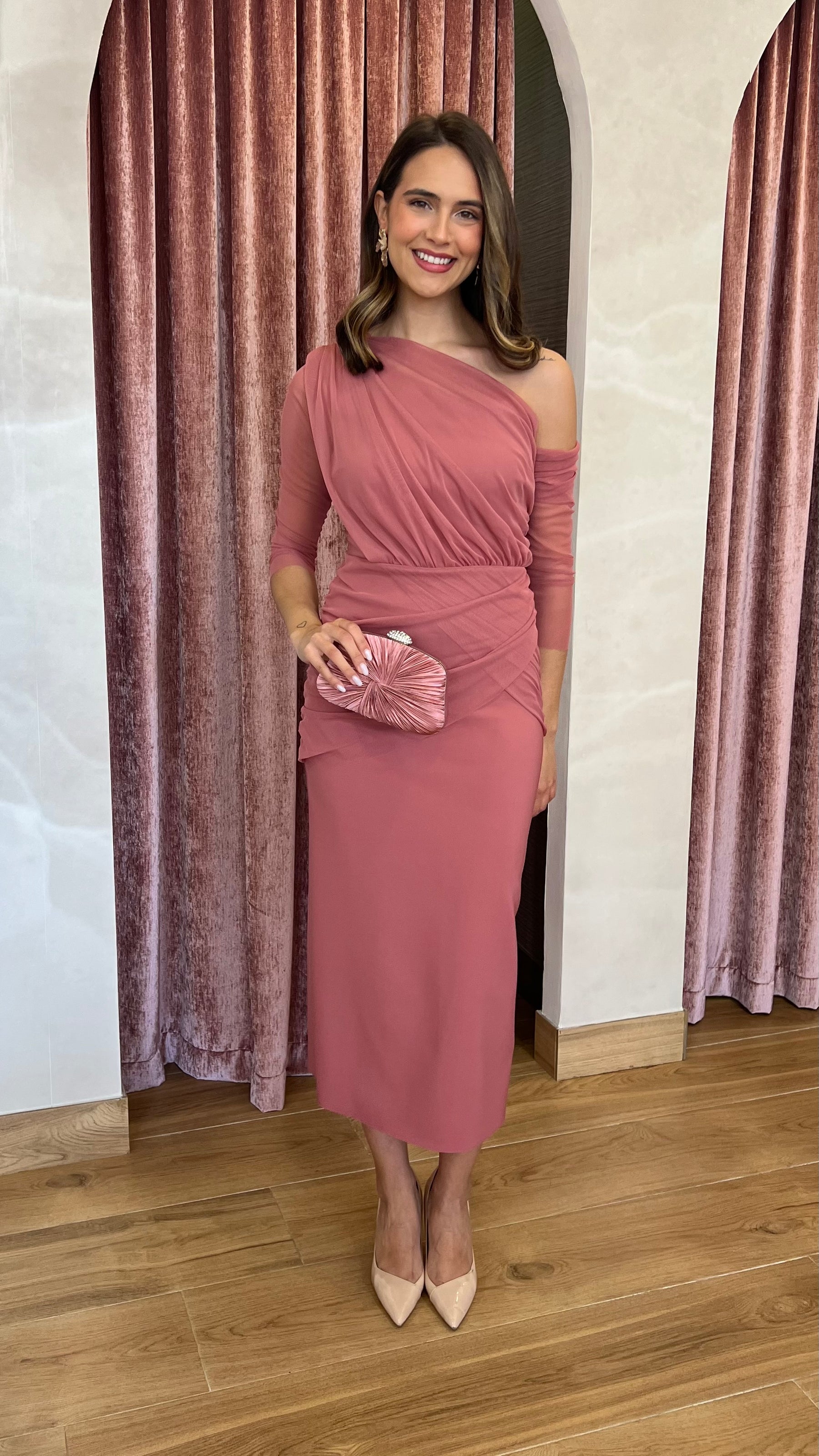 Vestido Soleil Rosa Marsala “Made in Spain”