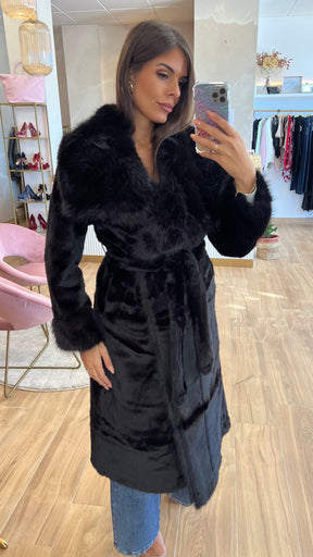 Abrigo Largo Negro Premium