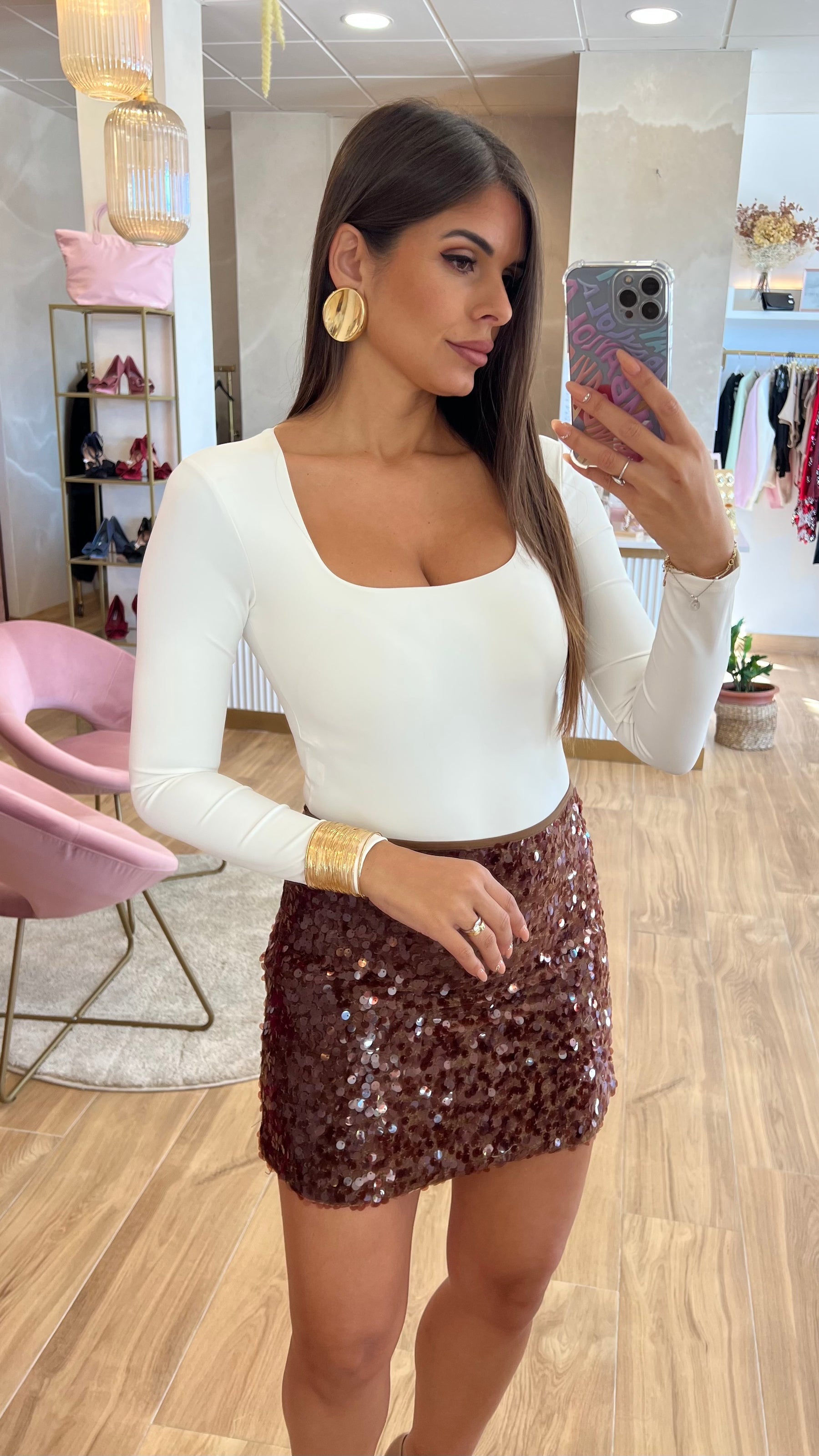 Body Básico Push-Up Blanco