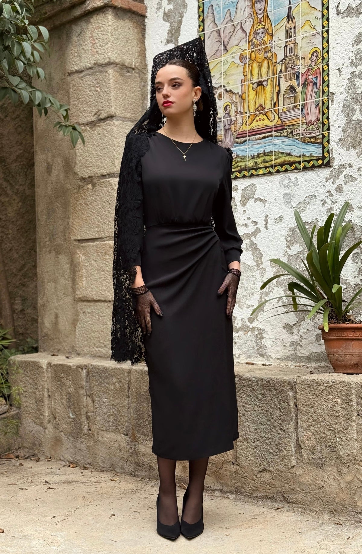 Vestido Carmen Negro Mantilla “Made in Spain”