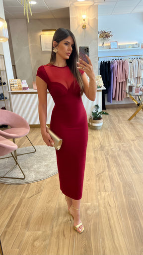 Vestido Bandage Charlotte Rojo