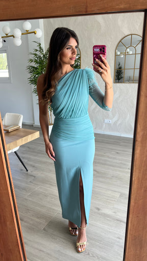 Vestido Paula Azul Hielo “Made in Spain”