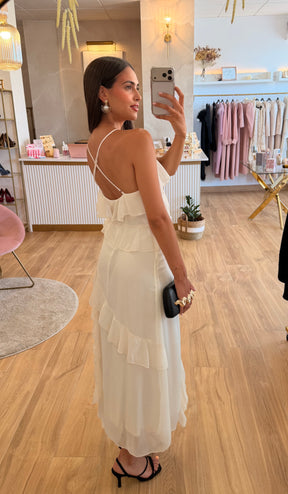 Vestido Delia Beige