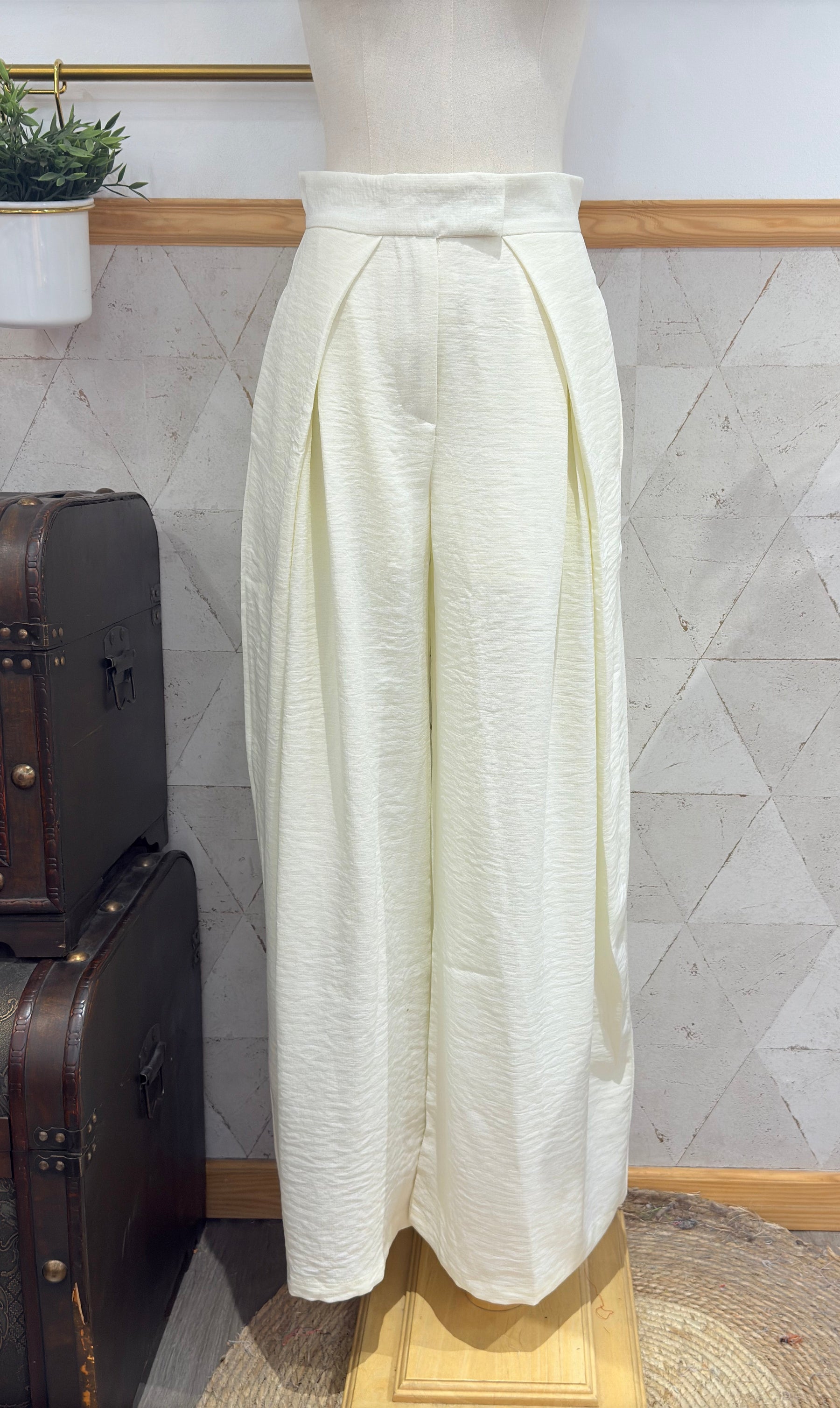 Pantalón Palazzo Beige