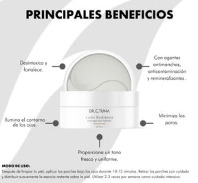 Parches Contorno de Ojos Iluminadora(Línea Dermatológica)