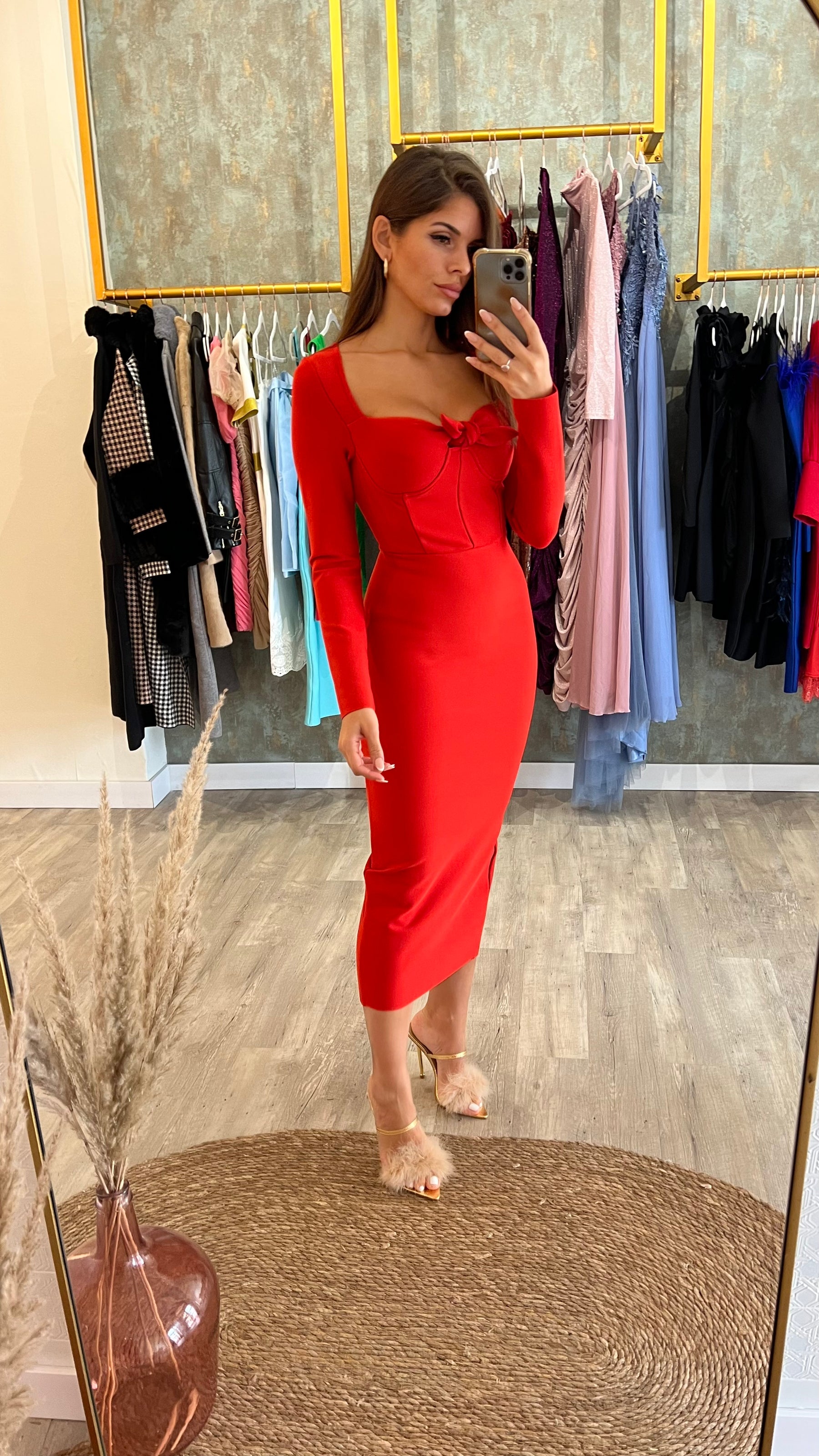 Vestido Bandage Rouge