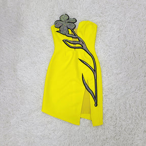 Bandage Dress Beach Yellow Limited Edition