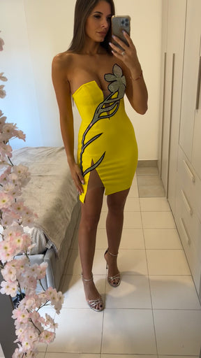 Bandage Dress Beach Yellow Limited Edition